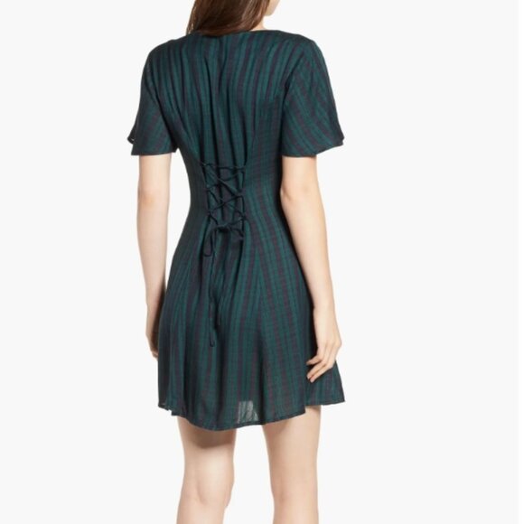 Nordstrom BP Plaid Button Front Dress XXL - NWT - Picture 8 of 9